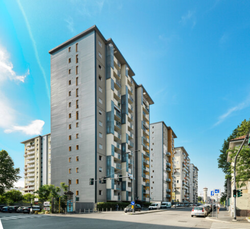 Visione di dettaglio del Bicocca Village a Milano