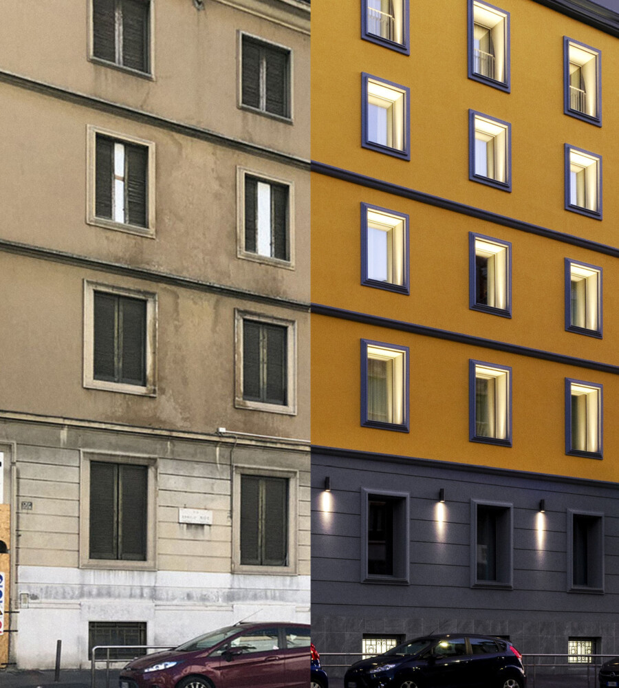 cantiere riqualificazione con monoblocco PRESYSTEM SERIE R