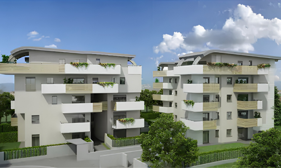 Habitat 2 a Lallio: monoblocchi termoisolanti per frangisole