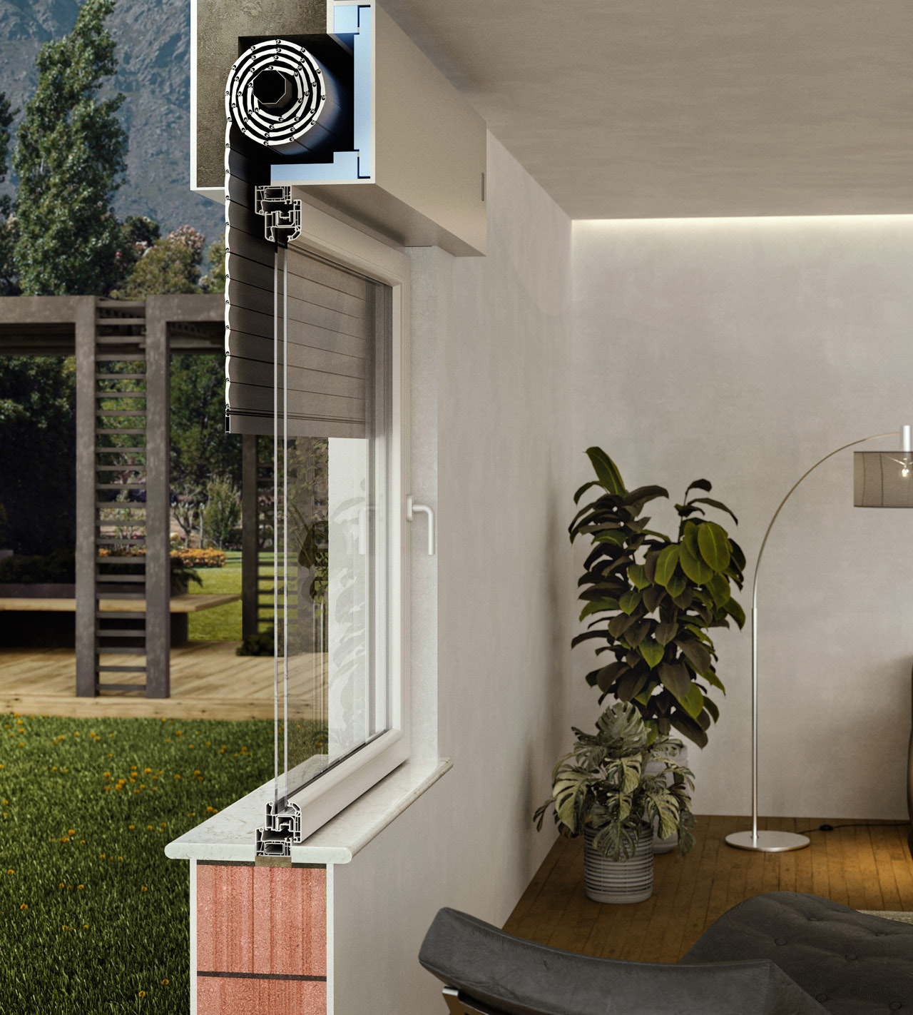 alpac sezione muro con cassonetto riqualificazione MyBox Revo