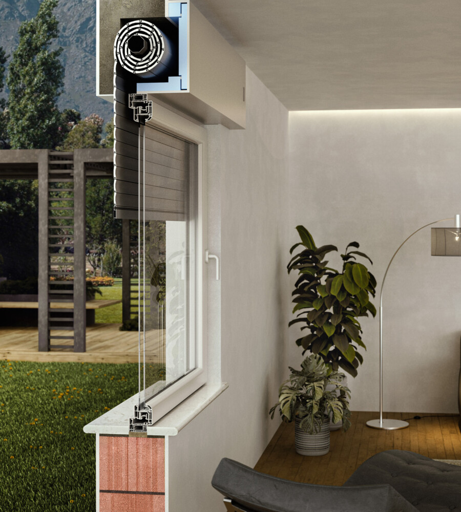 finestra riqualificata con Cassonetto MyBox REVO